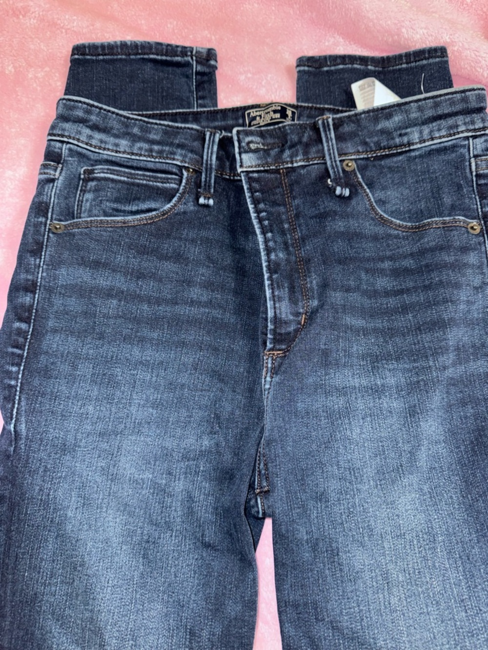 Abercrombie & Fitch women’s Dark Blue Slim Straight Jeans
